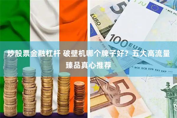 炒股票金融杠杆 破壁机哪个牌子好？五大高流量臻品真心推荐