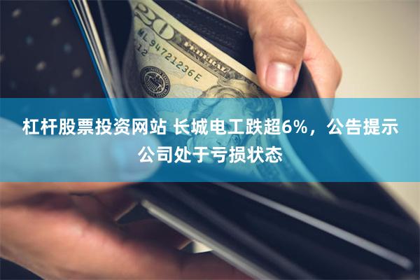 杠杆股票投资网站 长城电工跌超6%，公告提示公司处于亏损状态