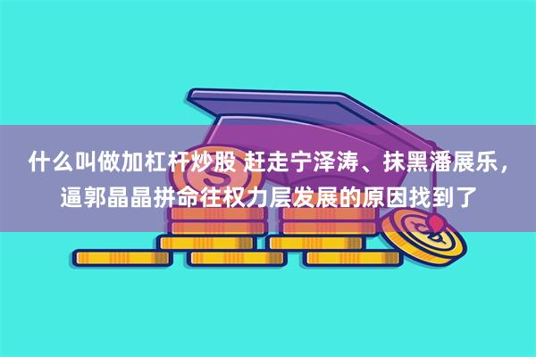 什么叫做加杠杆炒股 赶走宁泽涛、抹黑潘展乐，逼郭晶晶拼命往权力层发展的原因找到了