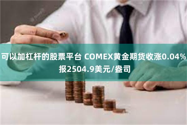 可以加杠杆的股票平台 COMEX黄金期货收涨0.04% 报2504.9美元/盎司