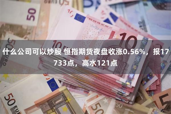 什么公司可以炒股 恒指期货夜盘收涨0.56%，报17733点，高水121点