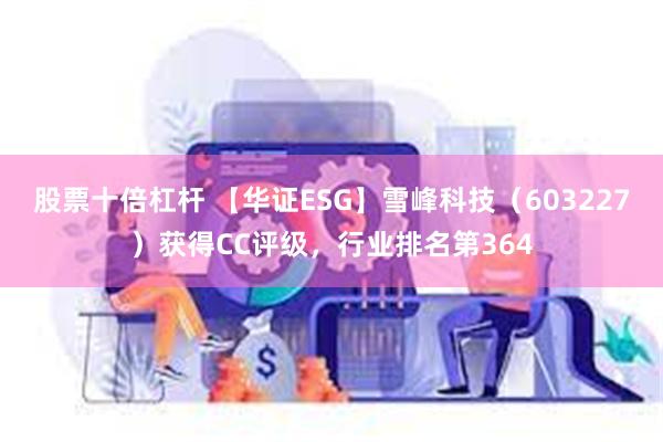 股票十倍杠杆 【华证ESG】雪峰科技（603227）获得CC评级，行业排名第364