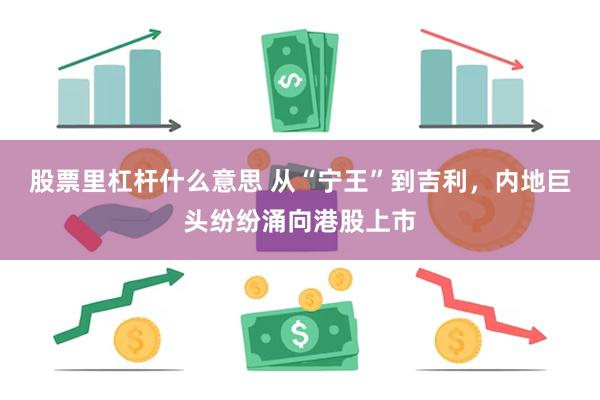 股票里杠杆什么意思 从“宁王”到吉利，内地巨头纷纷涌向港股上市